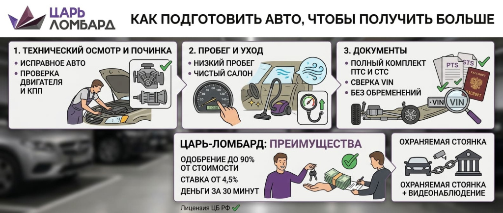 Как подготовить авто чтобы получить больше денег